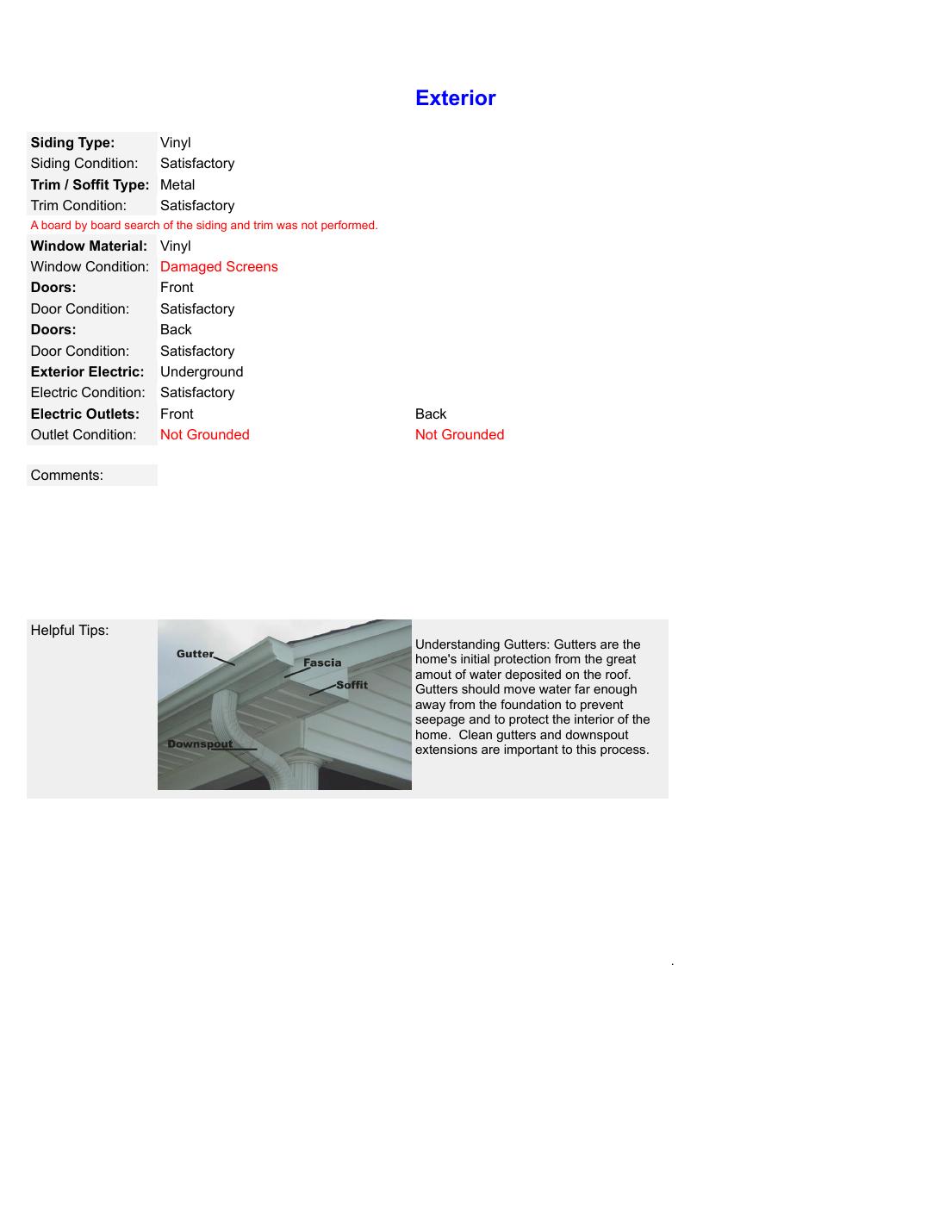 Sample inspection report page 14